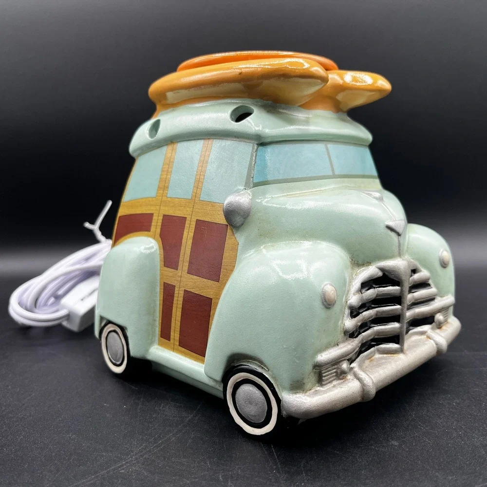 Woody Warmer 021-78144 Vintage Surf Van Ceramic Electric Wax Melter In Box